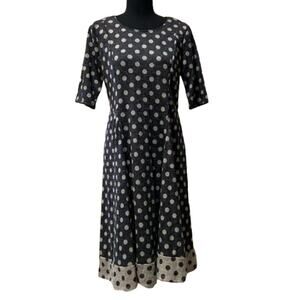 SIGNATURE BY ROBBIE BEE Pullover Polka Dots Dress Size 1X New w/ Tag MSRP $98